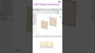 LOFT Features in Autodesk Inventor Shorts 03 #inventortutorial #autodeskinventor #3dmodeling