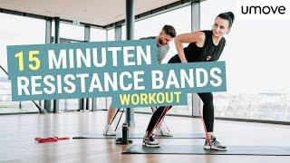 15 Minuten Resistance Band Home Workout zum LIVE mitmachen | Für Anfänger & Fortgeschrittene | umove