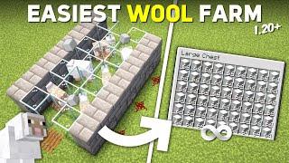 Minecraft Infinite Wool Farm Tutorial 1.20+ | Easy and Simple Design