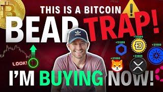 ️Whales Buying! (This Is A Bitcoin BEAR TRAP!) I'm Buying $15,000 Worth of Altcoins Right Now!