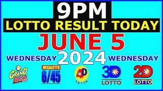 Lotto Result Today 9pm June 5 2024 (PCSO)