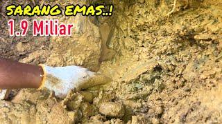 AMAZED,..! DISCOVERY OF THE INDONESIAN GOLD RIVER || EARN 1.9 BILLION || TRADITIONAL GOLD PANNER