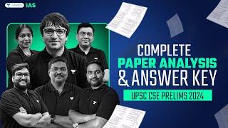 UPSC Prelims 2024 Question Paper Analysis & Answer Key | GS Paper 1 | Unacademy IAS English | LIVE