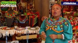 Chaquiras y nylon se convierten en arte en las manos de una Embera Chamí