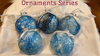 278. DIY Christmas Ornaments #christmasdecor  Bloom Technique #ornaments #diycrafts QUICK & EASY