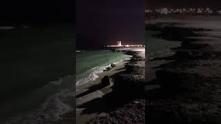 Kish sea beach at night time #kishisland