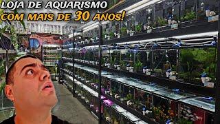 TOUR COMPLETO EM UMA DAS LOJAS DE AQUARISMO MAIS ANTIGAS DO BRASIL - AQUARIO WAY