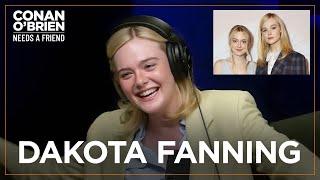 Elle & Dakota Fanning Want To Work Together | Conan O'Brien Needs A Friend