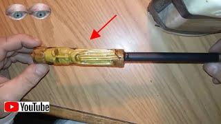 carving a wood spirit ferro rod for bill goudy