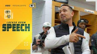 LaFleur’s locker room speech after Packers’ walk-off win in Chicago