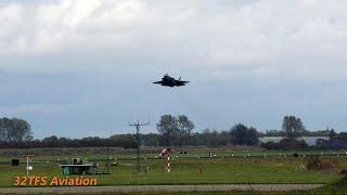 [4K] Single Norwegian AF F-35A Arrival at Leeuwarden