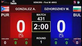 M -80 kg Final DZHORDZHEV Mitko BUL - GONZALEZ Alejandro ESP Bosnia and Herzegovina Open G1 Sarajevo