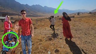A dramatic scene: Ali helping Narges to travel to the city