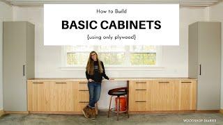 How to Build Basic Cabinets--Using ONLY PLYWOOD!