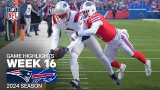 New England Patriots vs. Buffalo Bills Game Highlights | NFL 2024 Season Week 16