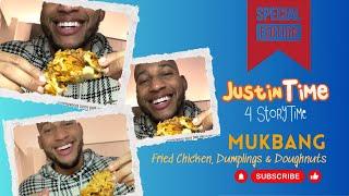 Fried Chicken, Dumplings & Doughnuts ASMR MUKBANG + Life and Channel Updates!