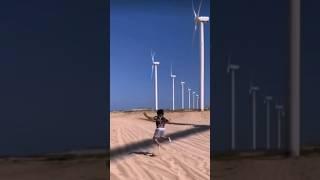 Wind turbine shadow jump.