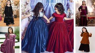 1 to 15 baby girl Velvet Dress Designing Ideas||baby girl ke Kapdon Ke Design||kids girl dress2025