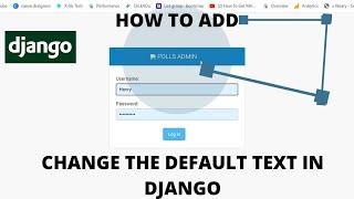 How to change django administration text(Header,title)