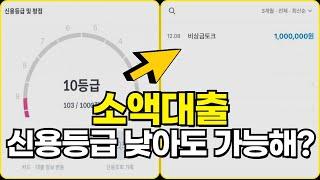 소액대출 신용등급 낮아도 100만원 해결 가능한 방법! 소액대출 받는 법 추천