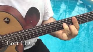 Cort CEC1 - Elektro Klasik Gitar - OP - Open Natural (Bi Kuple)