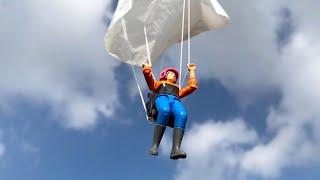 BRUDER TOYS Cliffside Expedition: Parachuting Adventures with Bruder RC Land Rover Defender!