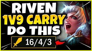 RIVEN MAINS! HOW TO LITERALLY 1V9 IN SEASON 12 (INFORMATIVE) - S12 Riven TOP Gameplay Guide