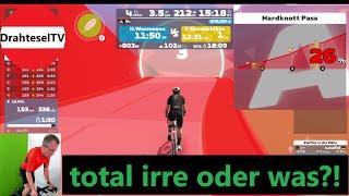 Total irre oder was?! über 26% Steigung!! Zwift Anstieg des Monats : Der Hardknot Pass