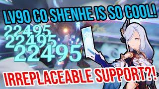 Level 90 C0 Shenhe is IRREPLACEABLE!?? 4 Weapon Showcase! Genshin Impact