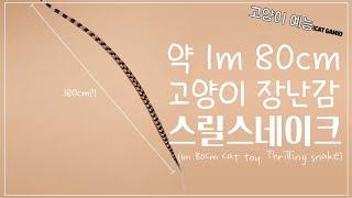 최고길이가 180까지 긴 고양이 장난감이요??_깃털소리, 새소리(feat. zooahpet cat toy) 고양이 예능 (5시간)