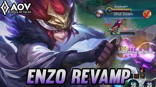 AOV : ENZO REVAMP GAMEPLAY - ARENA OF VALOR LIÊNQUÂNMOBILE ROV