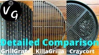 Grill Grate Comparison - GrillGrate - Killa Grilla - Crayort for the Weber Kettle