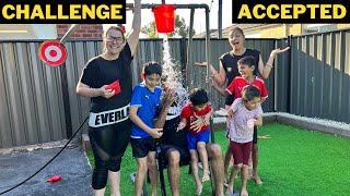 WATER BUCKET CHALLENEGE WITH FAMILY | HILARIOUS!!