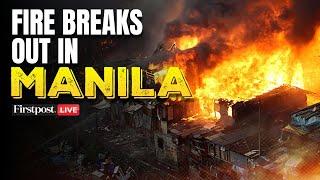 LIVE: Thousands of Homes Destroyed as Fire Rips Through Residential Area of Manila