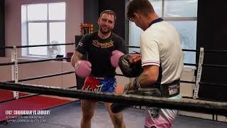 Muay Thai fighter Mike Collyer speaking with Alex Pszczola