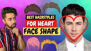 Heart face shape hairstyles | Best Hairstyles for heart shaped face men 2022 #faceshape