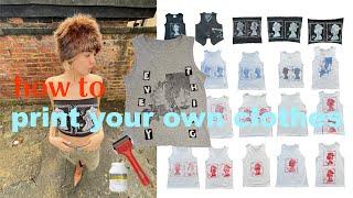 How to Print Your Own Clothes at Home! (using lino printing)