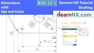 Siemens NX Tutorial | Dimensions