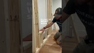 Beautiful master bedroom fireplace Pt 1  | Framing the fireplace #shorts #fireplace #diy #framing