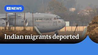 104 Indian migrants deported from the US arrive in India | ABC NEWS