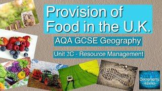 Provision of Food in the UK. Powered by @GeographyHawks