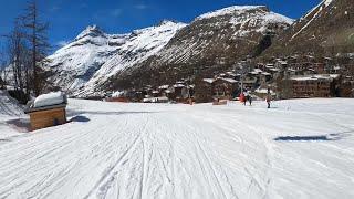 Piste Blue Chardonneret and Polo Boniface   Bonneval sur Arc Ski