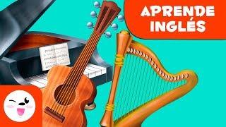 Los instrumentos de cuerda en inglés - Vocabulario de inglés para niños - Clase de música en inglés