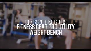 Fitness Gear Pro Utility Weight Bench for Home Fitness