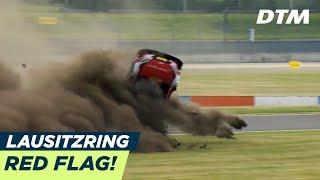 René Rast überschlägt sich - Rote Flagge! - DTM Lausitzring 2018