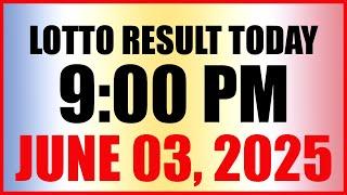 Lotto Result Today 9pm Draw June 3 2025 Swertres Ez2 Pcso
