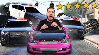 Who Can Escape 5 Stars The Fastest in GTA 5?