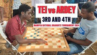 Tei Vs Ardey. Manhyia National Draughts Tournament 2024. Third And Fourth