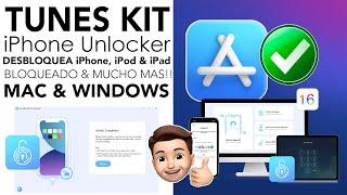 ►TUNESKIT iPhone Unlocker • ELIMINAR Apple ID SIN SABER LA CONTRASEÑA, iPhone, iPod & iPad. 