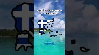I tried to draw greece from memory #mapper #geography #geographymap #globalmapper #map #greece
